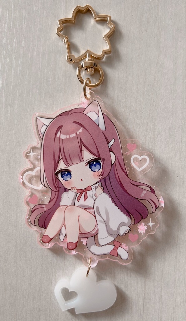 和歌ちゃん桜色アクリルキーホルダー