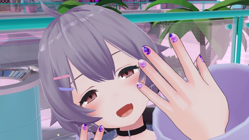 3Dアバター向けネイルテクスチャ 7色 ウルフェリア、ここあ、京狐、リナリィココ、リアアリス、薄荷、ラスク(ミルク新)、レスキュナ、狐雪、ユメ、エミスティア、透羽、セフィラ、アッシュ、イヨ、ルシナ、ほむら、りあ想定