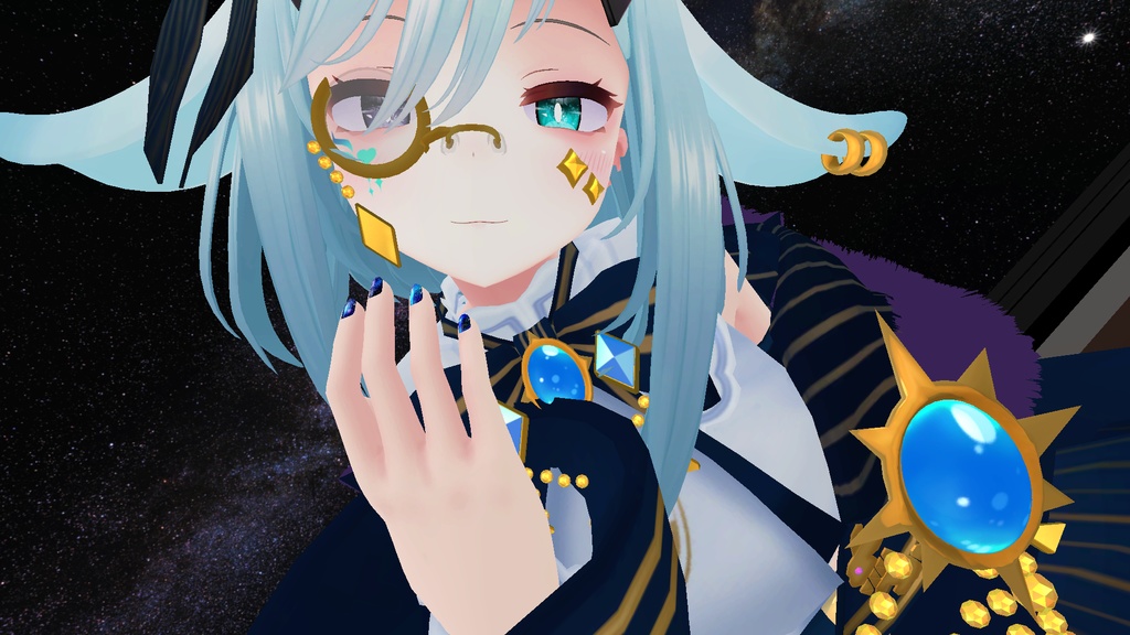 3Dアバター向けネイルテクスチャ ”夜空イメージ” ウルフェリア、ここあ、薄荷、ラスク(ミルク新)、レイニィ、フィリナ、レスキュナ、狐雪、ユメ、エミスティア、透羽、セフィラ、アッシュ、碼希、RONO(スヴァルトリリヤ)、ルシナ、ヨール、竜胆、舞夜、Pネイル、ユリスフィア想定