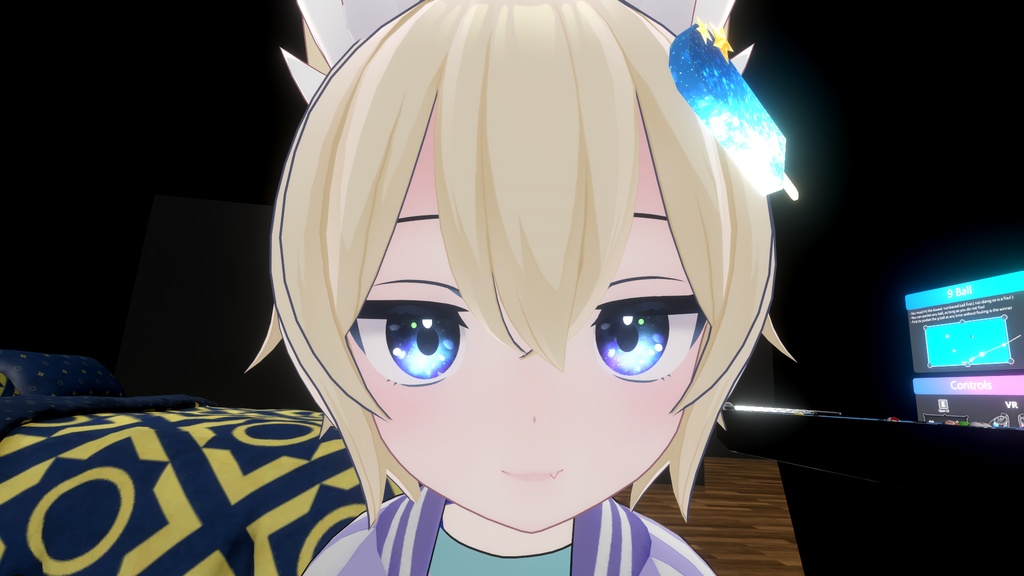 ラスク、ミルクちゃん用アイテクスチャ星空イメージ