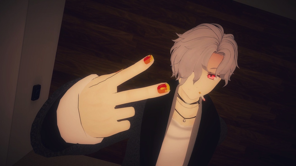 VRCHATアバター向けネイルテクスチャ ”液体イメージ”