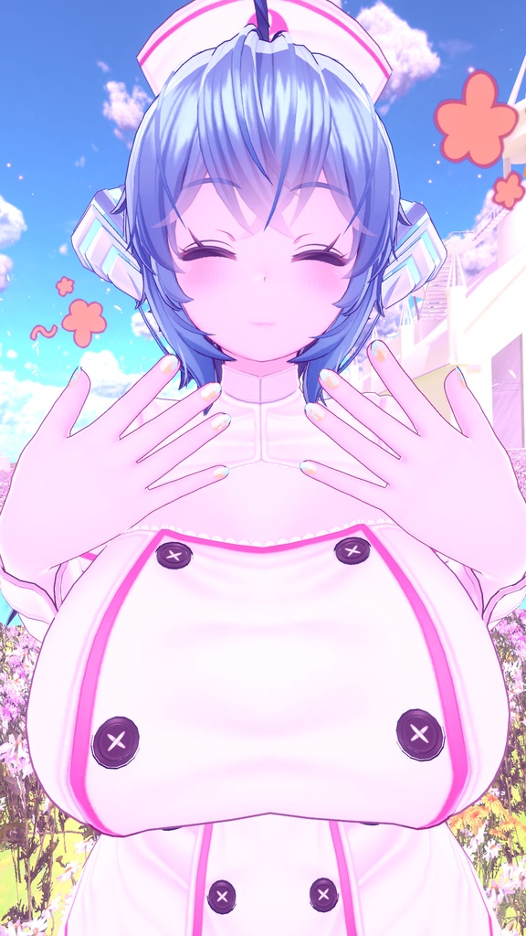 VRCHATアバター向けネイルテクスチャ ”液体イメージ”