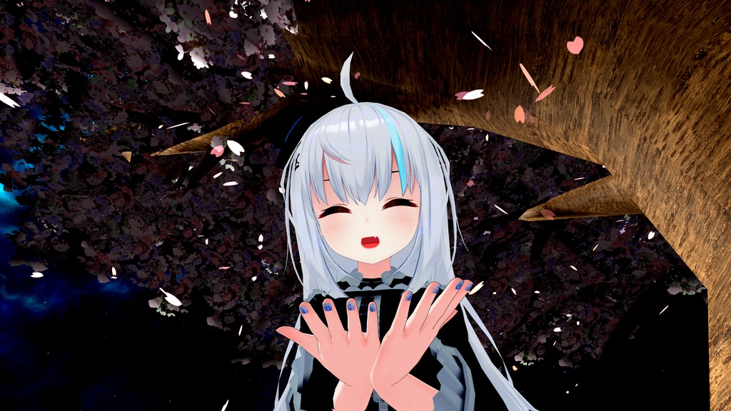 VRCHATアバター向けネイルテクスチャ ”液体イメージ”