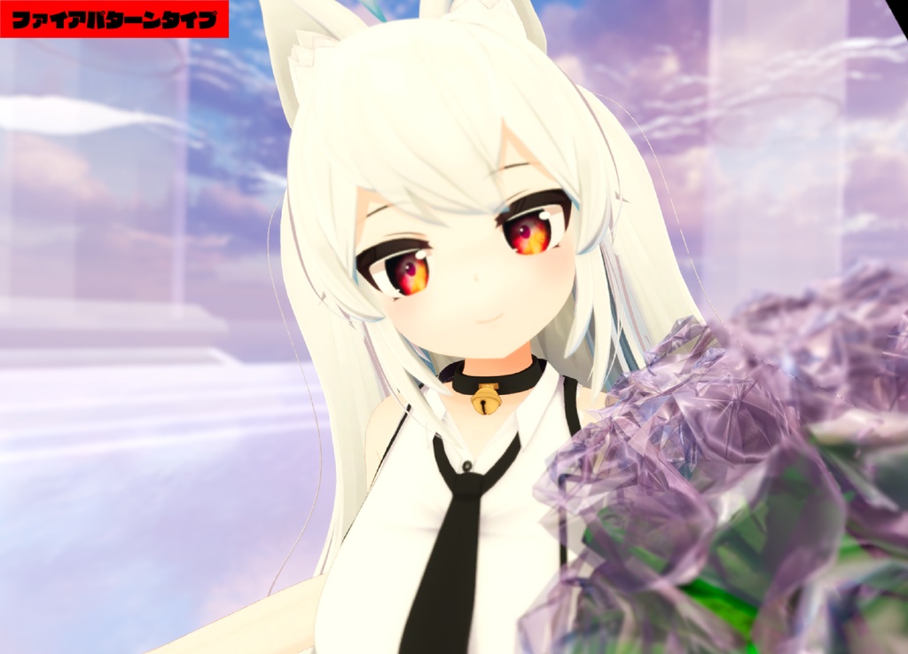 ほむらちゃん用アイテクスチャファイアパターンイメージ+星空イメージ