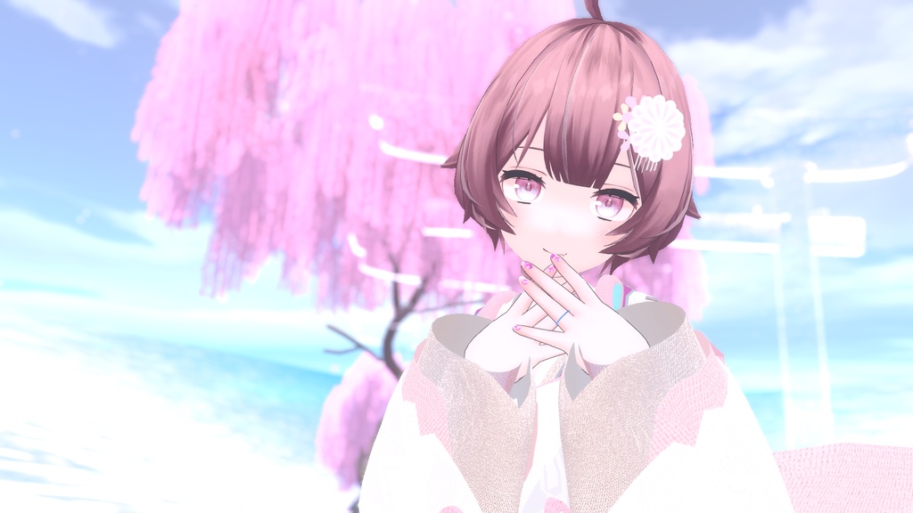 VRChatアバター向け衣装 "爛漫うらら"【29アバター対応】