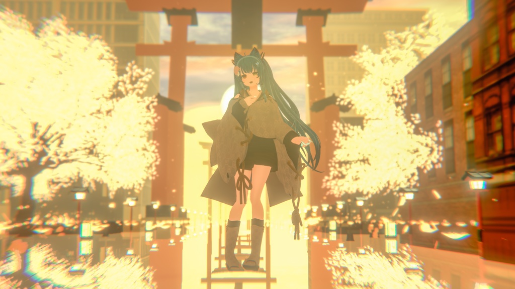 VRChatアバター向け衣装 "爛漫うらら"【29アバター対応】