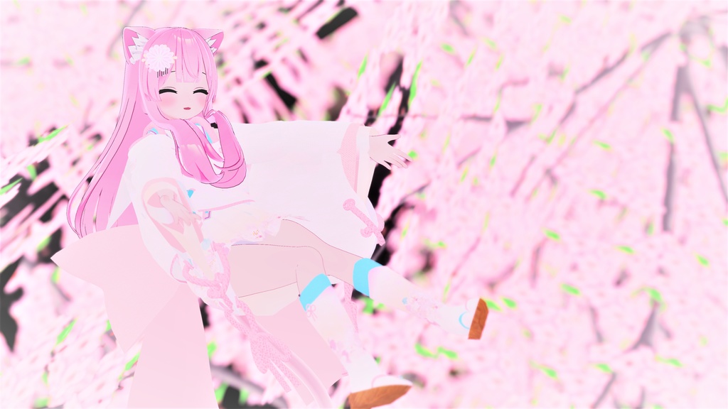 VRChatアバター向け衣装 "爛漫うらら"【29アバター対応】