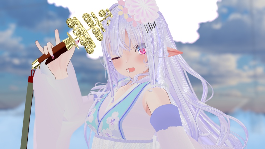 VRChatアバター向け衣装 "爛漫うらら"【29アバター対応】