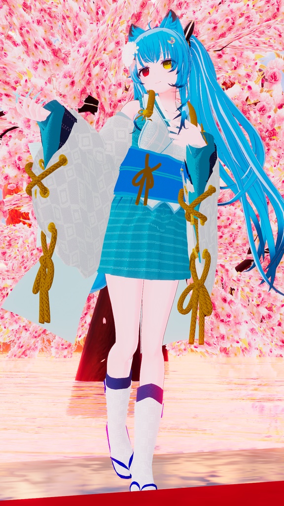 VRChatアバター向け衣装 "爛漫うらら"【29アバター対応】