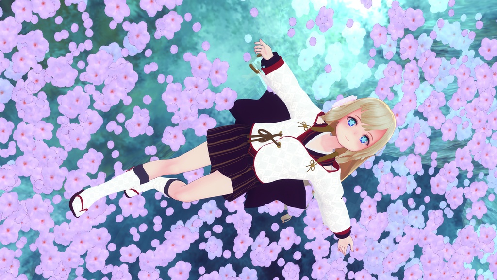 VRChatアバター向け衣装 "爛漫うらら"【29アバター対応】