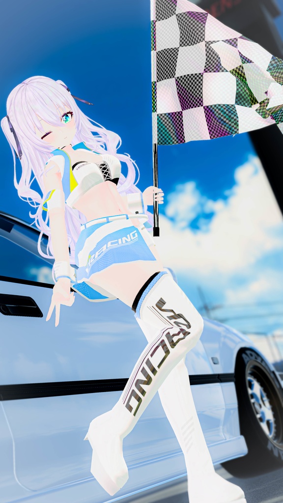 VRChatアバター向けレースクイーン衣装 "vRACING"【51アバター対応】