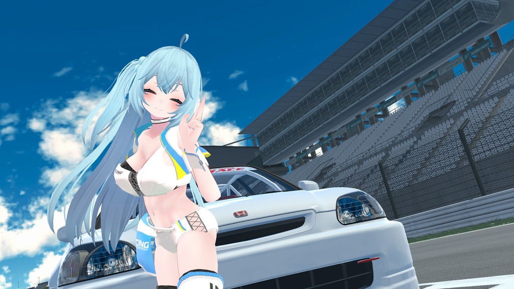 VRChatアバター向けレースクイーン衣装 "vRACING"【51アバター対応】
