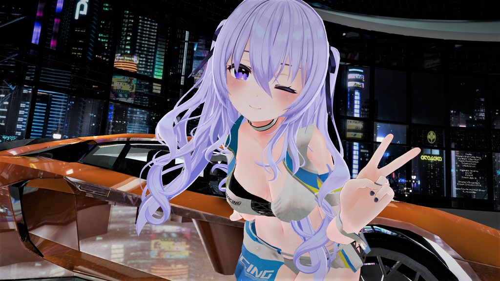 VRChatアバター向けレースクイーン衣装 "vRACING"【51アバター対応】