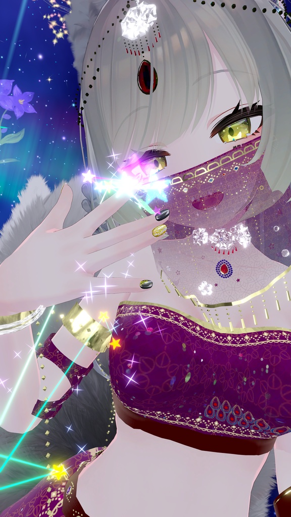 VRChatアバター向けアラビア風衣装"エミーラカマル"【52アバター対応】