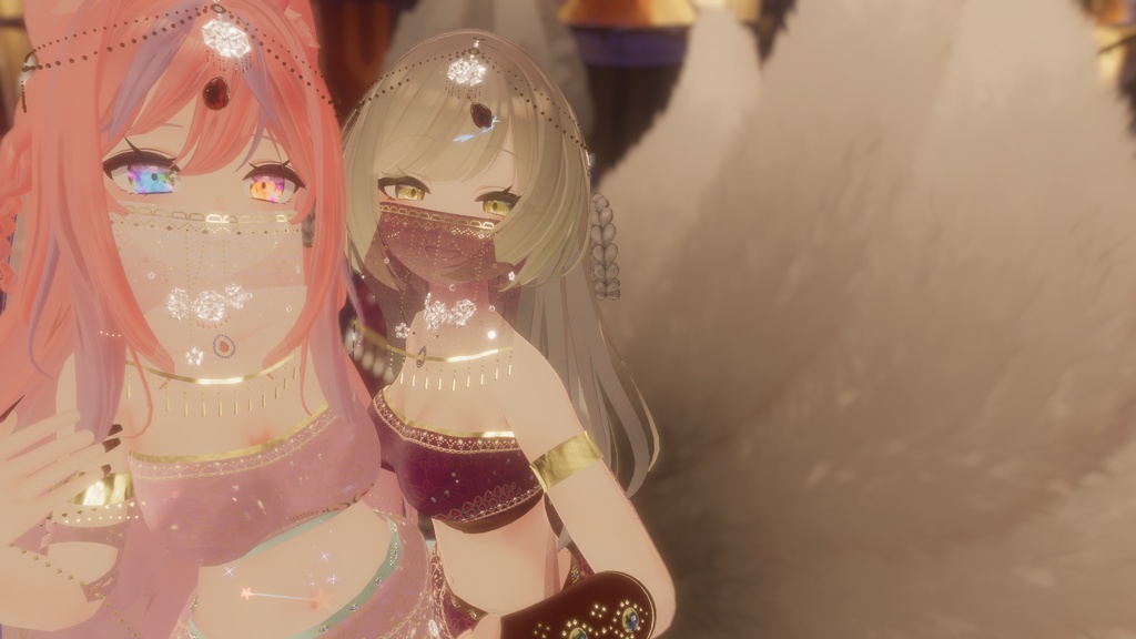 VRChatアバター向けアラビア風衣装"エミーラカマル"【52アバター対応】