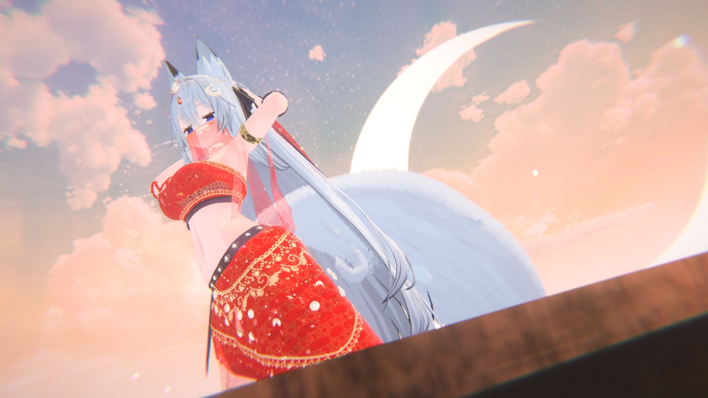 VRChatアバター向けアラビア風衣装"エミーラカマル"【52アバター対応】
