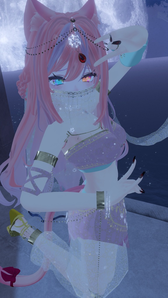 VRChatアバター向けアラビア風衣装"エミーラカマル"【52アバター対応】