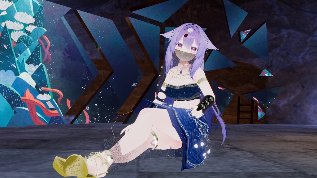 VRChatアバター向けアラビア風衣装"エミーラカマル"【52アバター対応】