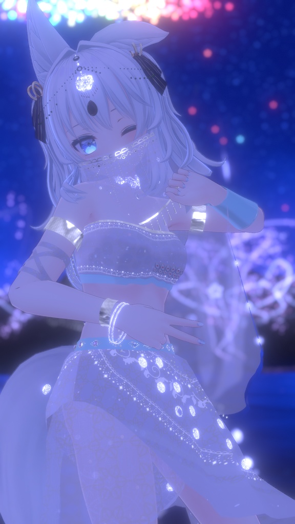 VRChatアバター向けアラビア風衣装"エミーラカマル"【52アバター対応】