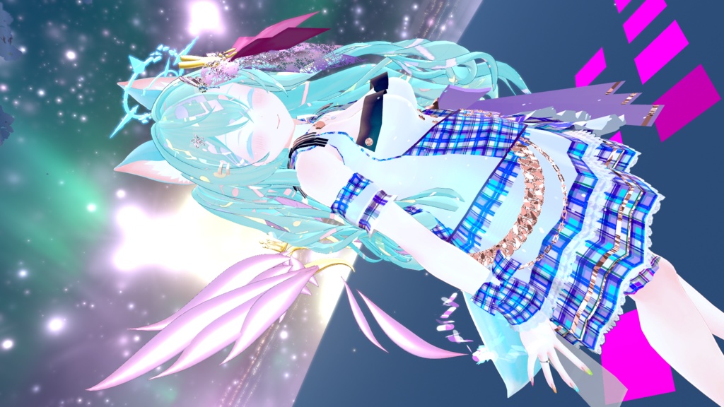 VRChatアバター向けアイドル風衣装"pecherfille "【43アバター対応】