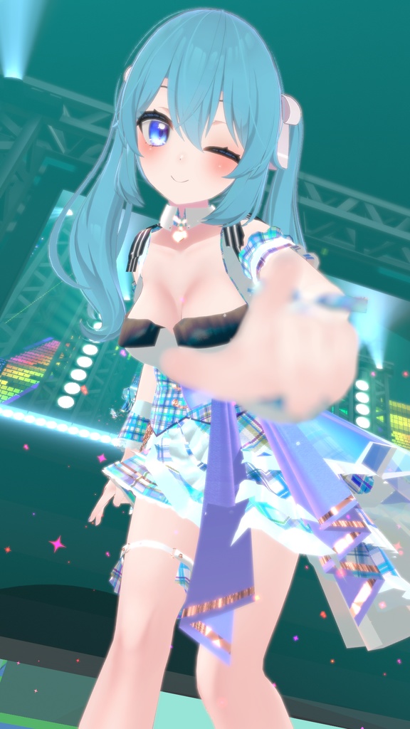 VRChatアバター向けアイドル風衣装"pecherfille "【43アバター対応】