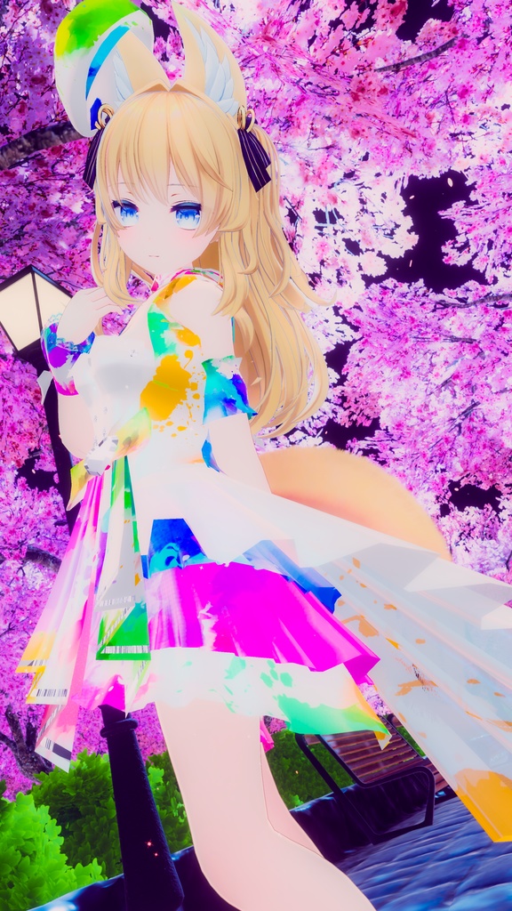 VRChatアバター向けアイドル風衣装"pecherfille "【43アバター対応】