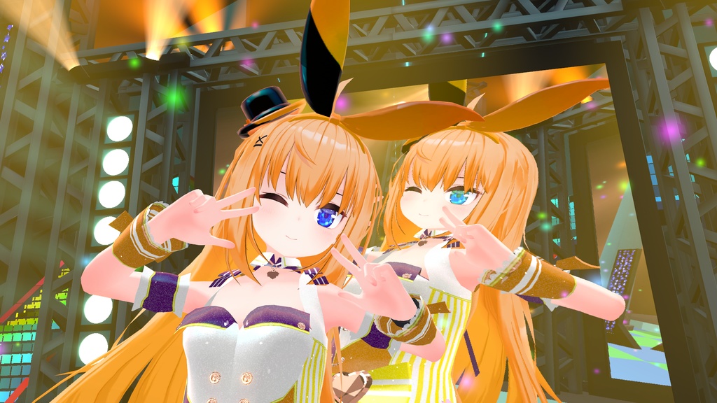 VRChatアバター向けアイドル風衣装"pecherfille "【43アバター対応】