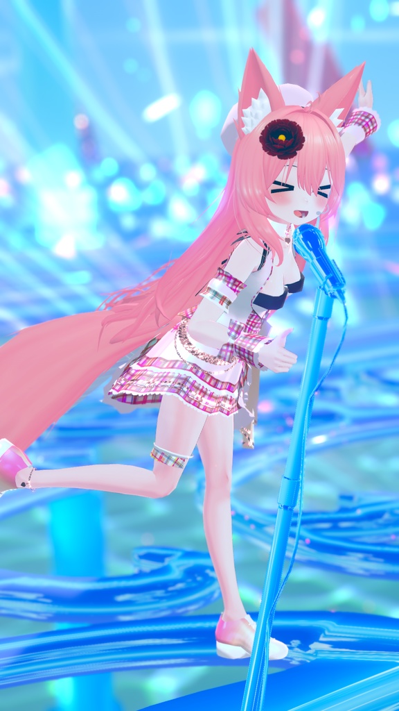 VRChatアバター向けアイドル風衣装"pecherfille "【43アバター対応】