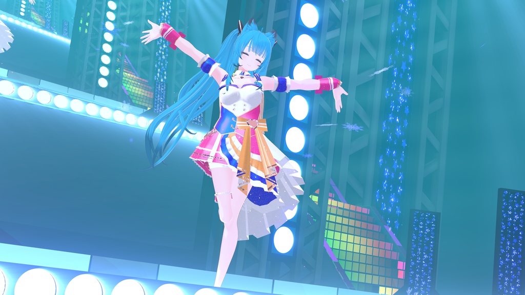 VRChatアバター向けアイドル風衣装"pecherfille "【43アバター対応】