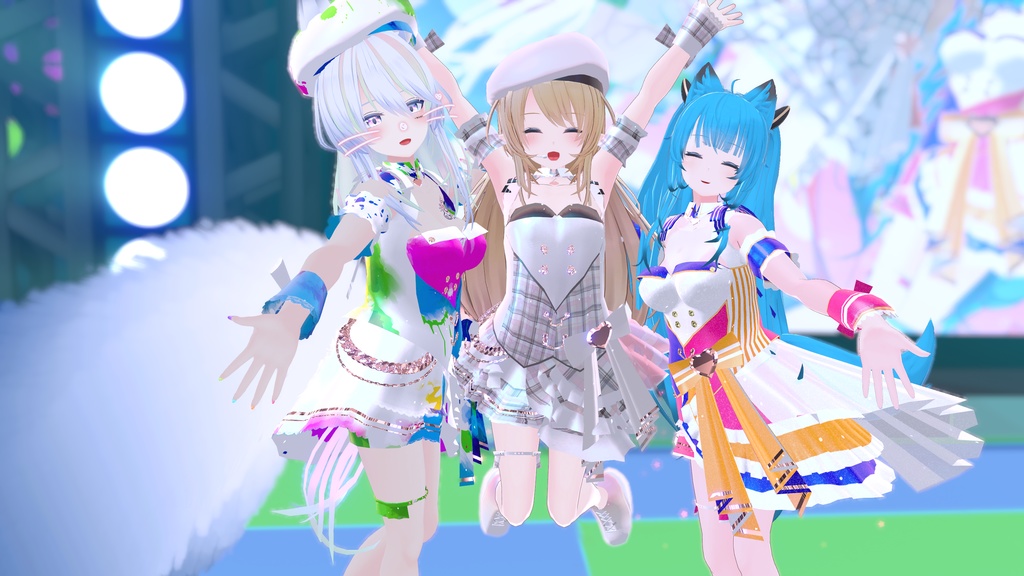 VRChatアバター向けアイドル風衣装"pecherfille "【43アバター対応】