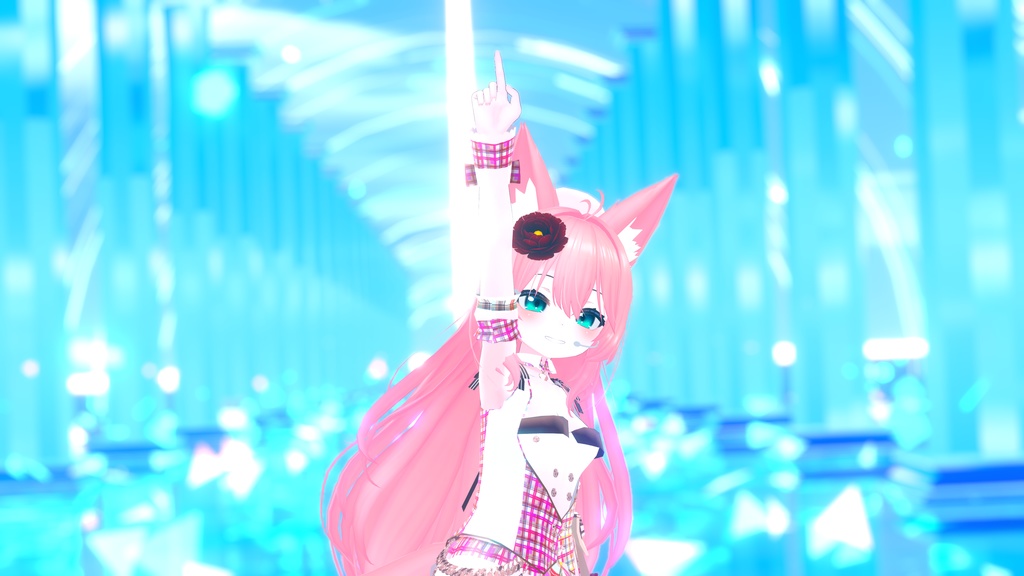 VRChatアバター向けアイドル風衣装"pecherfille "【43アバター対応】