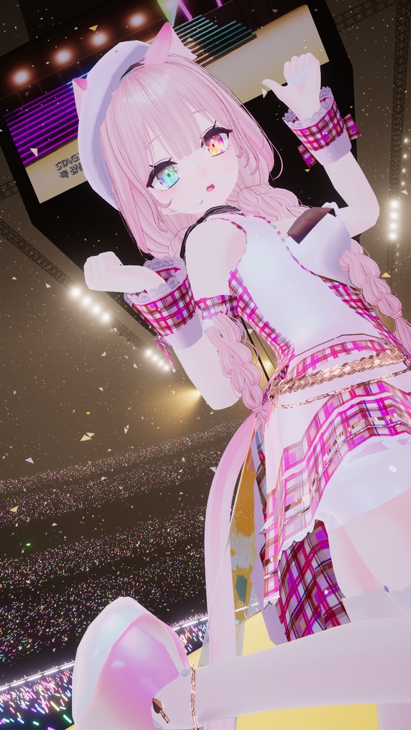 VRChatアバター向けアイドル風衣装"pecherfille "【43アバター対応】