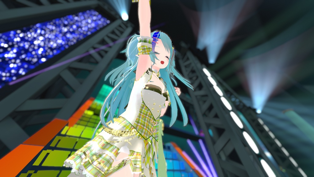 VRChatアバター向けアイドル風衣装"pecherfille "【43アバター対応】