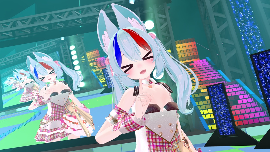 VRChatアバター向けアイドル風衣装"pecherfille "【43アバター対応】
