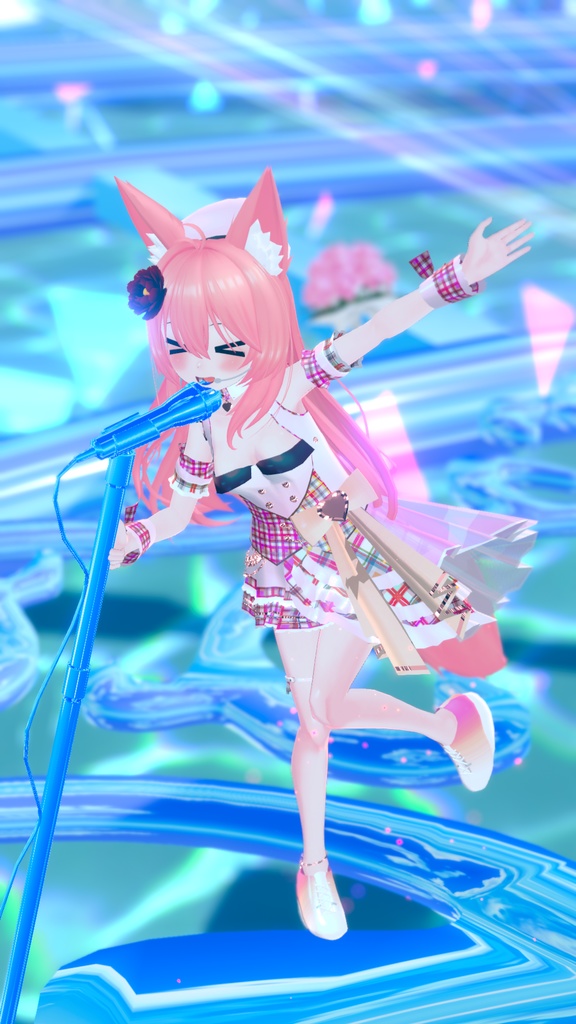 VRChatアバター向けアイドル風衣装"pecherfille "【43アバター対応】