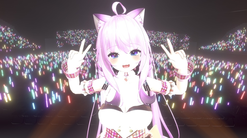 VRChatアバター向けアイドル風衣装"pecherfille "【43アバター対応】