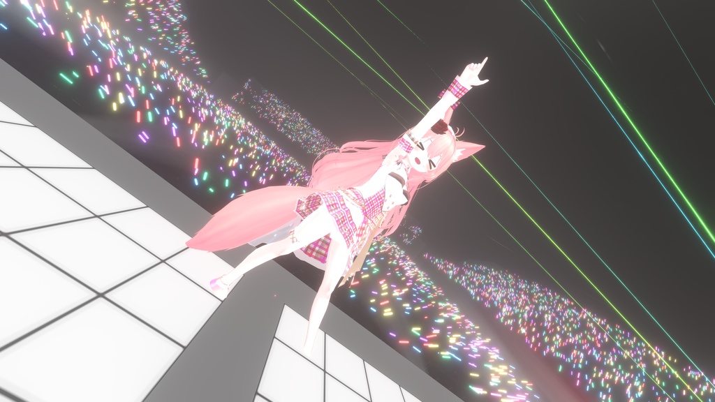 VRChatアバター向けアイドル風衣装"pecherfille "【43アバター対応】