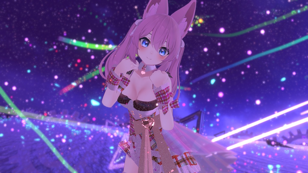 VRChatアバター向けアイドル風衣装"pecherfille "【43アバター対応】