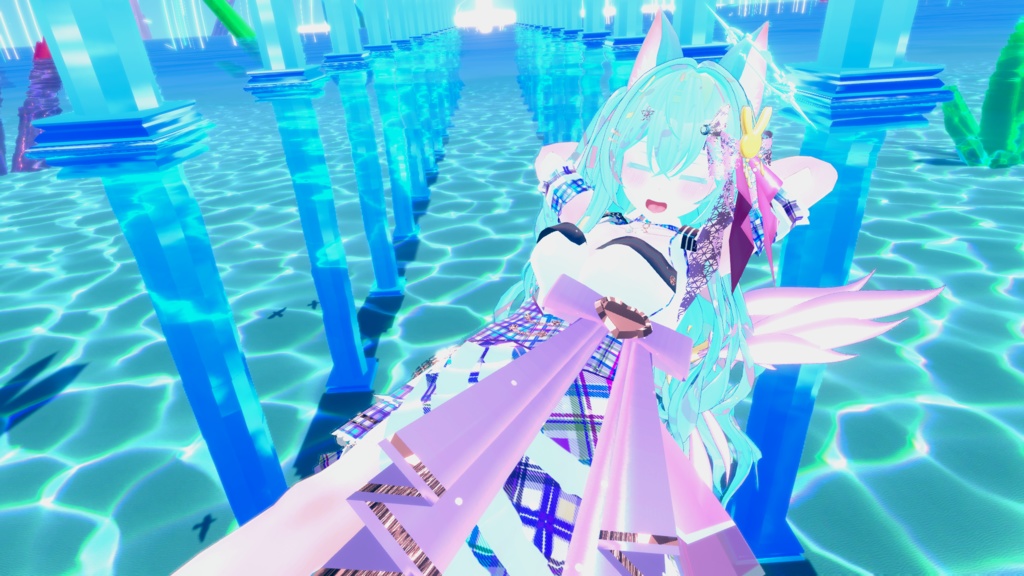 VRChatアバター向けアイドル風衣装"pecherfille "【43アバター対応】