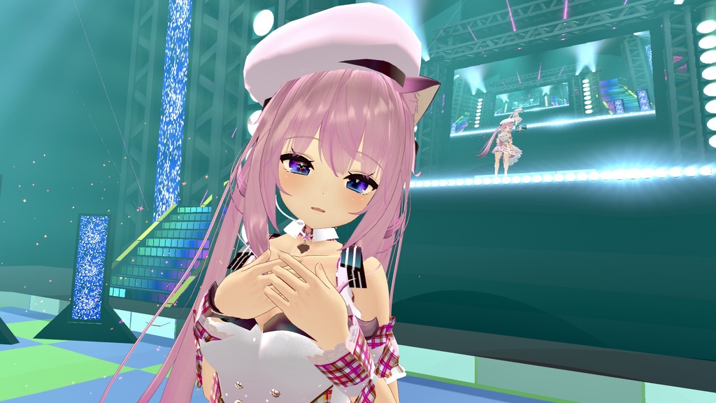 VRChatアバター向けアイドル風衣装"pecherfille "【43アバター対応】