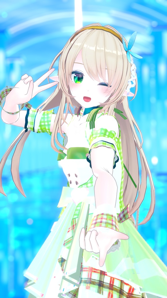 VRChatアバター向けアイドル風衣装"pecherfille "【43アバター対応】