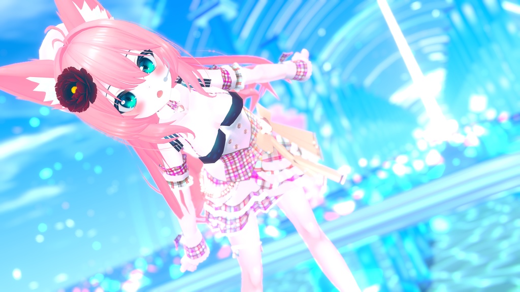 VRChatアバター向けアイドル風衣装"pecherfille "【43アバター対応】