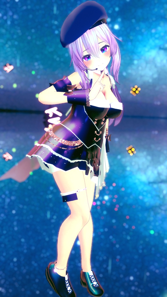 VRChatアバター向けアイドル風衣装"pecherfille "【43アバター対応】