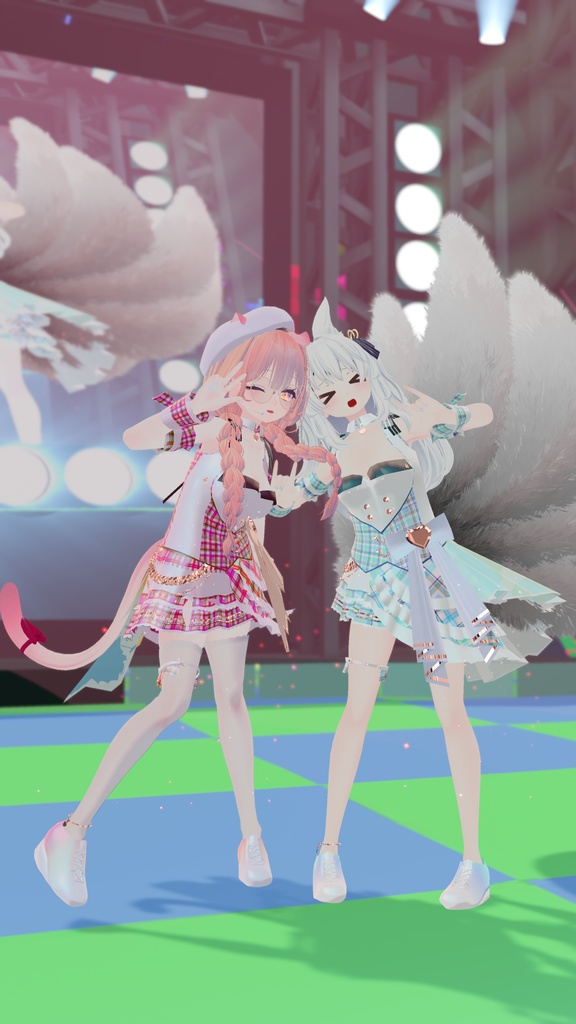 VRChatアバター向けアイドル風衣装"pecherfille "【43アバター対応】