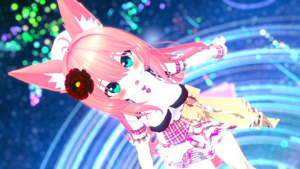 VRChatアバター向けアイドル風衣装"pecherfille "【43アバター対応】