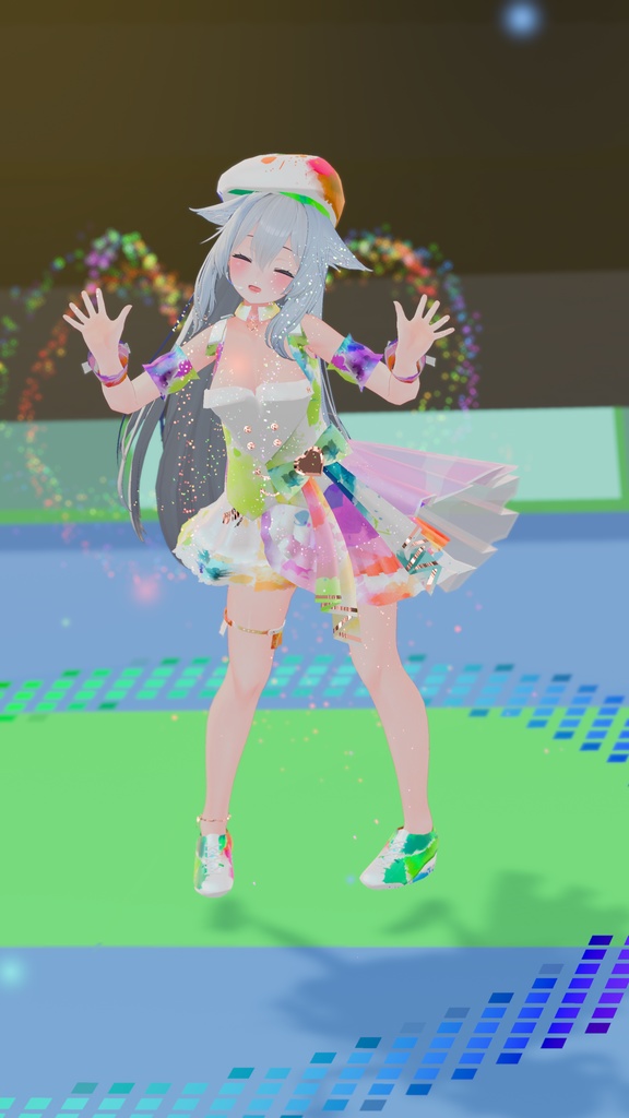 VRChatアバター向けアイドル風衣装"pecherfille "【43アバター対応】