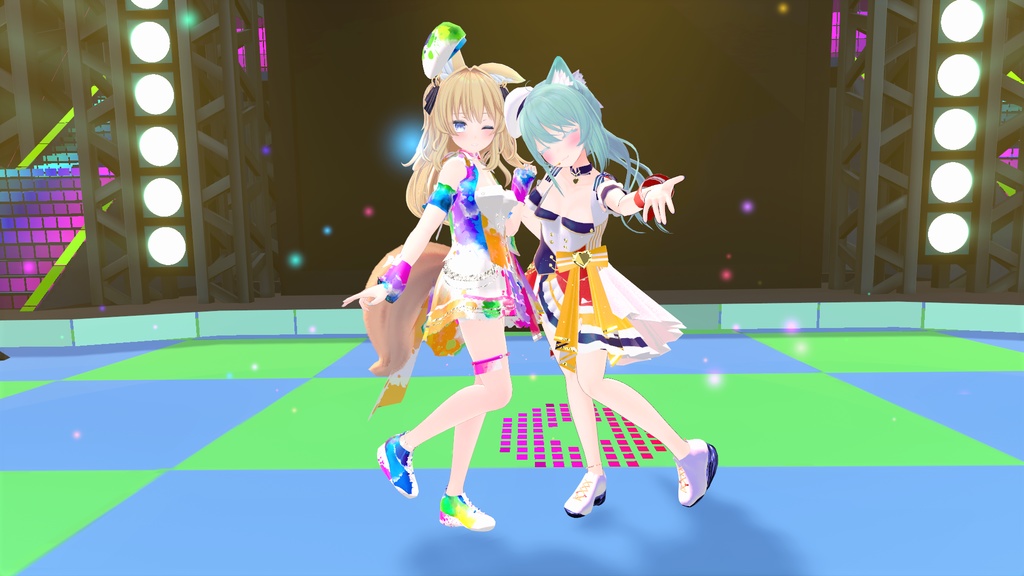 VRChatアバター向けアイドル風衣装"pecherfille "【43アバター対応】