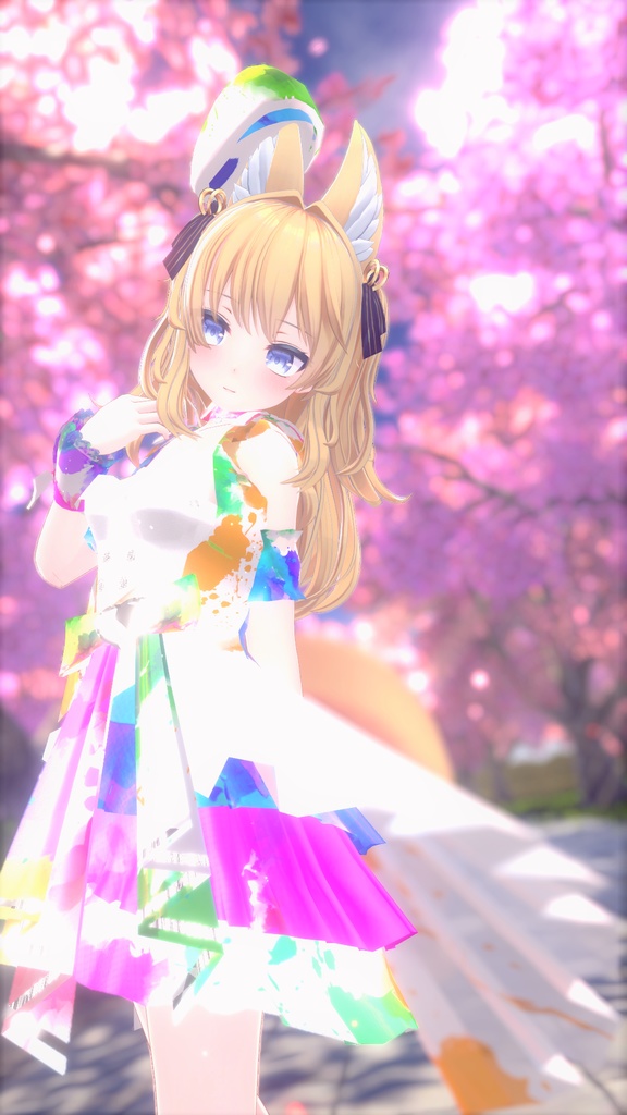 VRChatアバター向けアイドル風衣装"pecherfille "【43アバター対応】