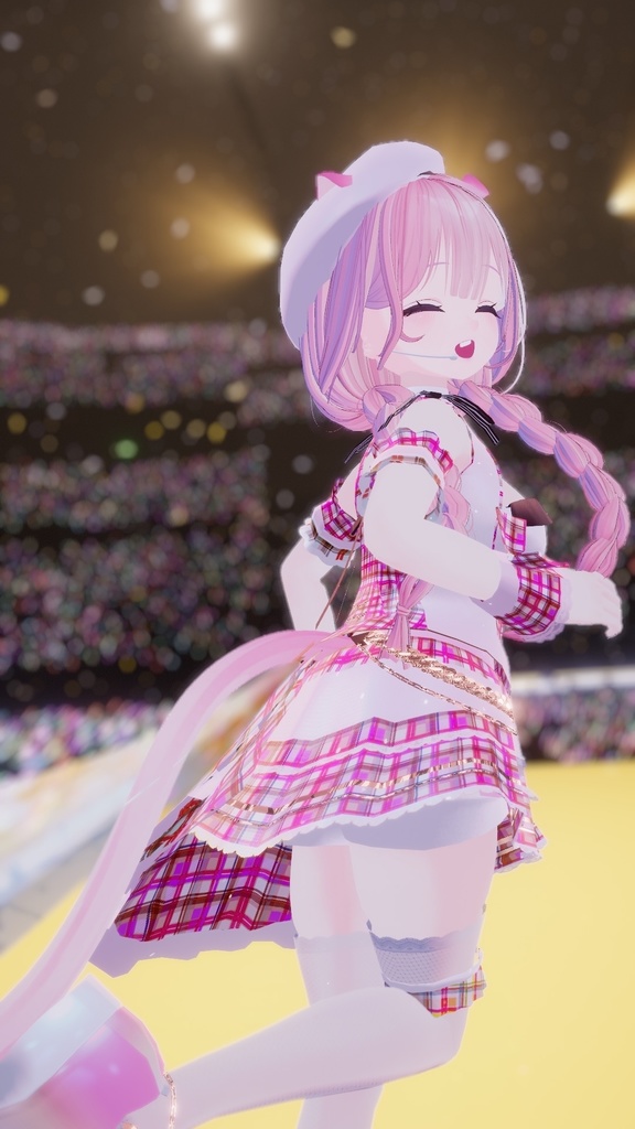VRChatアバター向けアイドル風衣装"pecherfille "【43アバター対応】