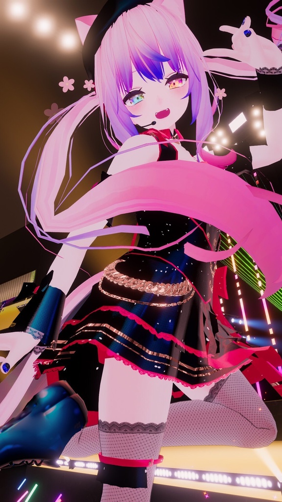 VRChatアバター向けアイドル風衣装"pecherfille "【43アバター対応】